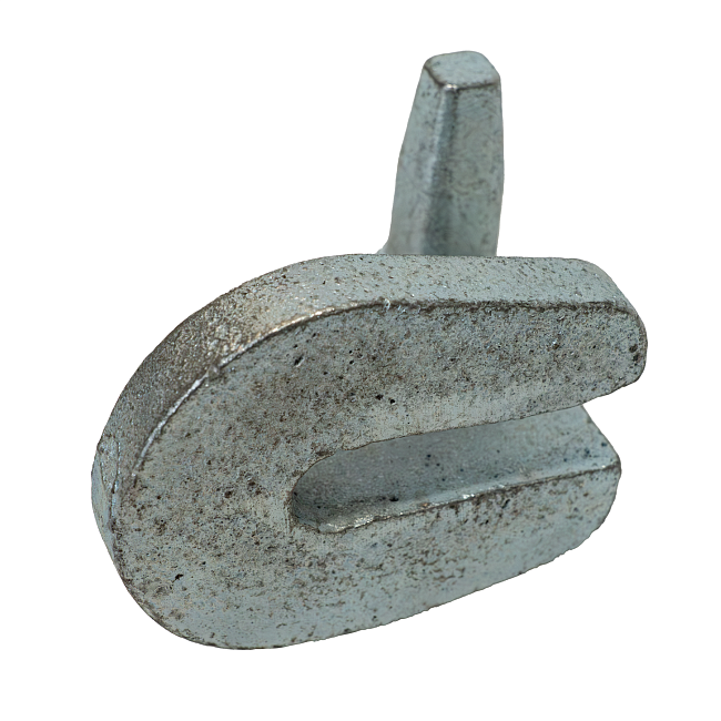 Замок кованный оцинкованный для опалубки Промышленник ударный 10 шт. фото 2