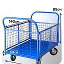 Платформенная тележка Промышленник 1400х800 сетчатая ПС-8.14 160 мм фото 2