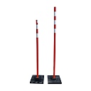 Аварийное ограждение Промышленник Веха дорожная сигнальная 1,8 м, с 3-мя с/о лентами (10 шт) фото 5