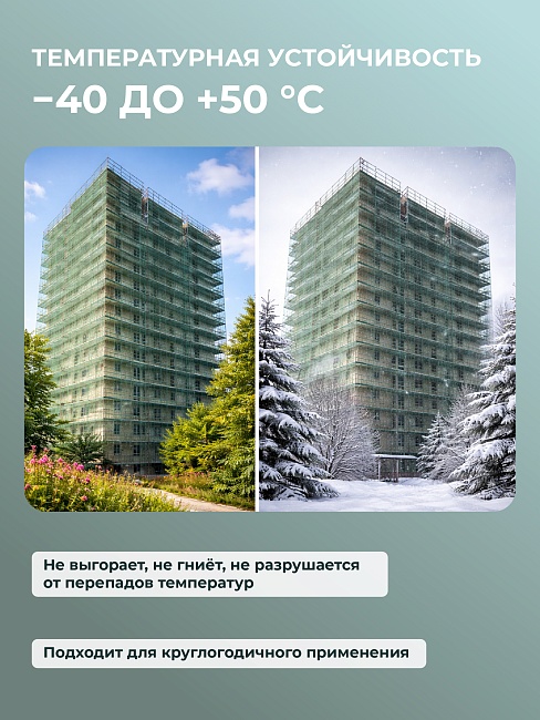 Сетка фасадная затеняющая Промышленник зеленая 30-35% 3х20 м фото 6