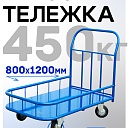 Платформенная тележка Промышленник 1200х800 ПБМ-8.12 160 мм с бортиком фото 1