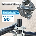 Хомут неповоротный 60х60 мм, кованный фото 3