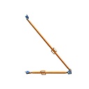 Подкос винтовой двухуровневый Промышленник 4,5 м с оголовником фото 1