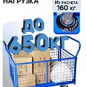 Платформенная тележка Промышленник 1200х800 сетчатая ПС-8.12 250 мм фото 3