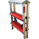 Двухсторонняя алюминиевая комбинированная стремянка  TeaM 3x3 фото 2