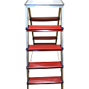 Двухсторонняя алюминиевая комбинированная стремянка  TeaM 5x5 фото 2