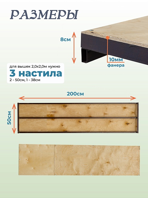 Настил вышки-туры Промышленник ВСП-250/2,0 фото 3