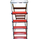 Двухсторонняя алюминиевая комбинированная стремянка  TeaM 6x6 фото 3