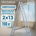 Лестница двухсекционная Alumet Ал 5213 фото 1