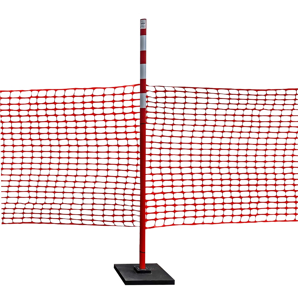 Аварийное ограждение Промышленник Веха дорожная сигнальная 1,8 м, с 3-мя с/о лентами (10 шт) фото 3