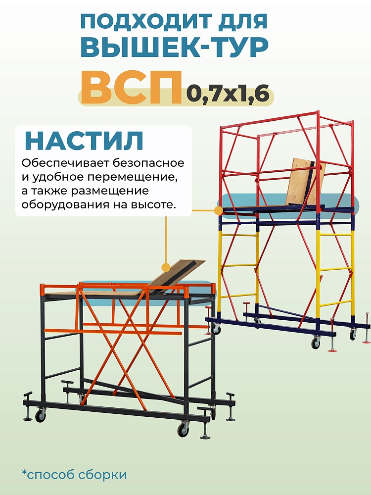 Настил с люком вышки-туры Промышленник ВСП-250/0,7 фото 2