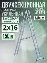 Купить Лестница двухсекционная Ал 6216