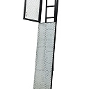 Настил перфорированный оцинкованный с люком и лестницей для строительных лесов 0,6х3,0 м фото 1