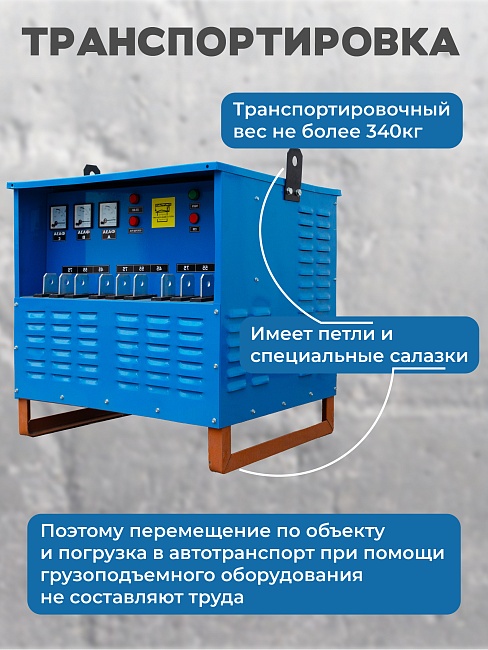 Трансформатор для прогрева бетона Промышленник ТСДЗ-80/0,38 фото 8