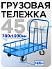 Платформенная тележка ПБМ-7.12 160 мм с бортиком