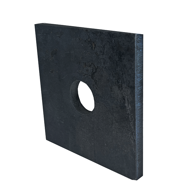 Фундаментная закладная плита (анкерная шайба)  Промышленник Мн-4 120х120 мм фото 1