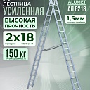 Лестница двухсекционная Alumet Ал 6218 фото 1
